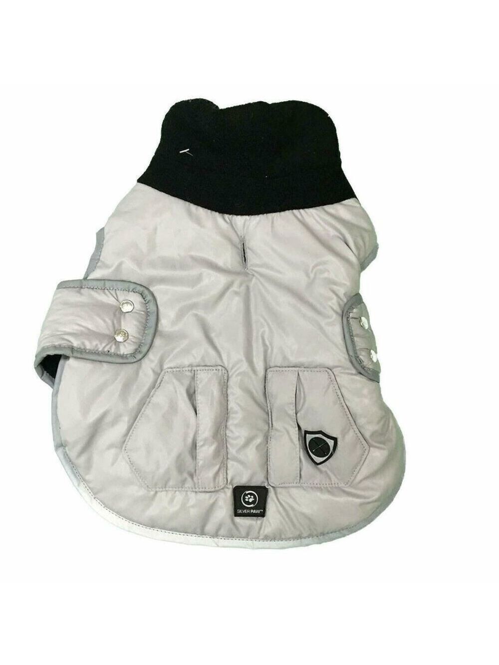 Silver Paw Easy Fit Vest with Contrast Polar Fleece Collar for Pet Dog S…